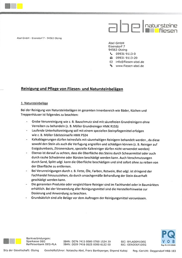 Reinigungs-und-Pflegeempfehlung